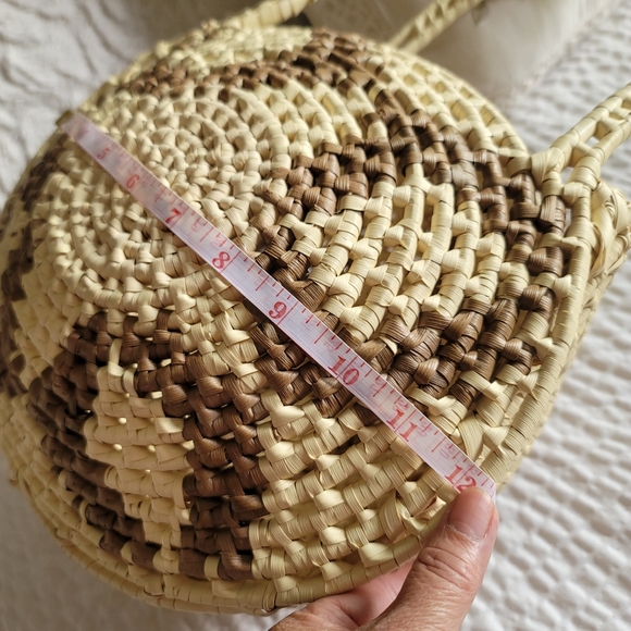 Beach wicker basket bag - Picture 11 of 13